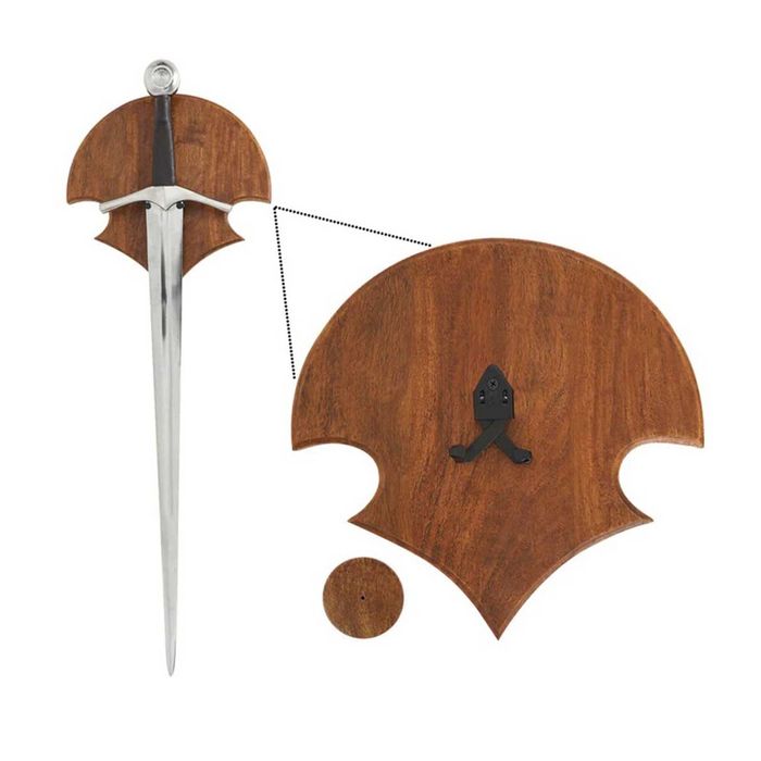 Uchwyt na miecze lub uchwyt ścienny na miecze na płycie drew -VM