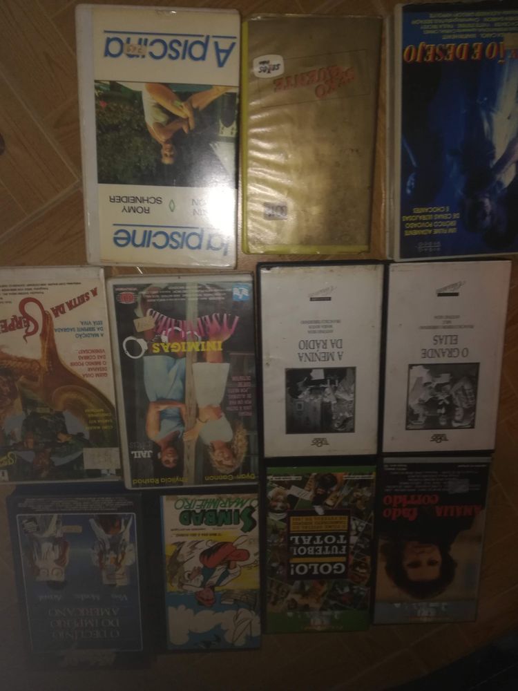 Cassetes vhs e dvd