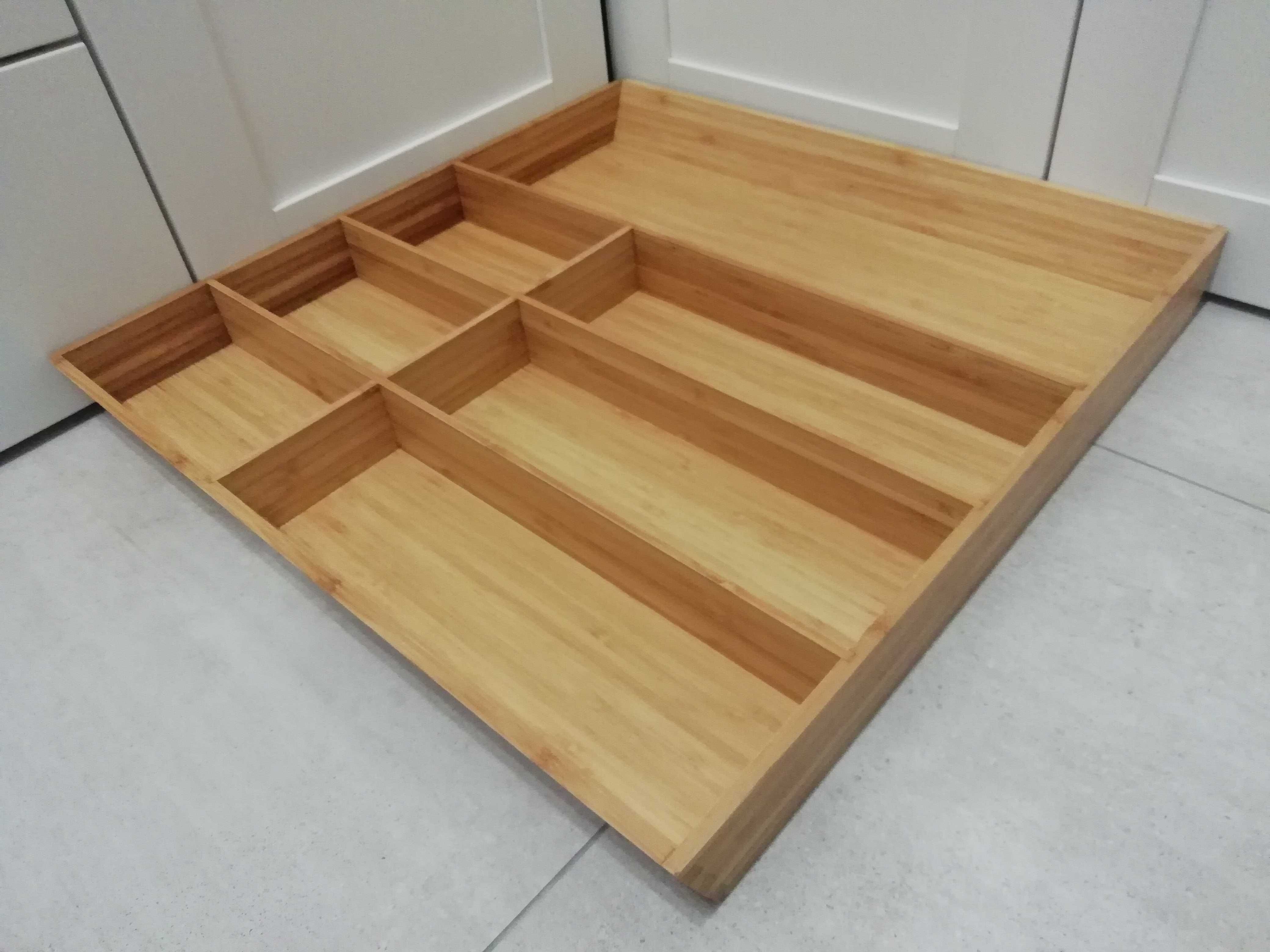 Ikea Variera wkład do szuflady organizer taca bambus 50x52cm
