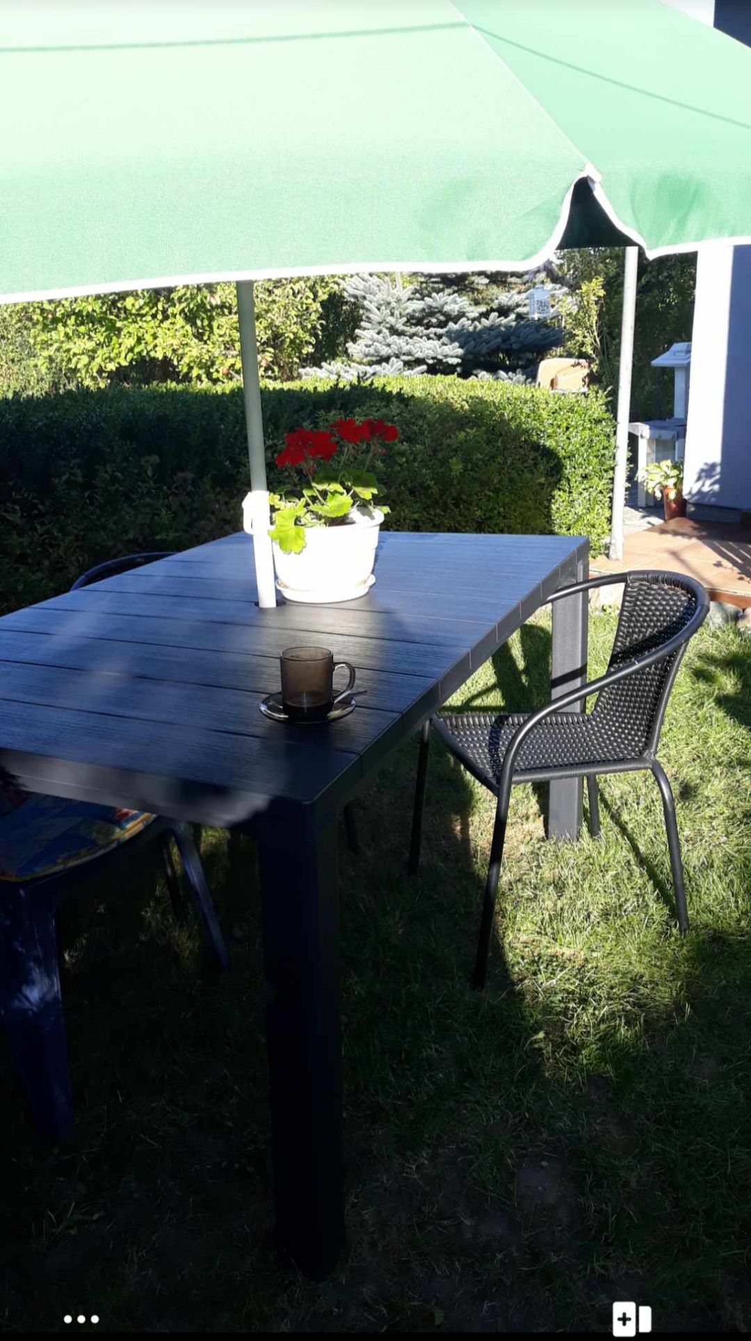 Stół ogrodowy kolor antracyt