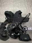 Wózek Cybex Priam 4.0 Deep Black Chrome Black 4w1 Czarno Srebrny