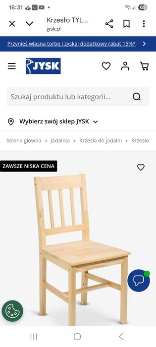 Krzesła drewniane