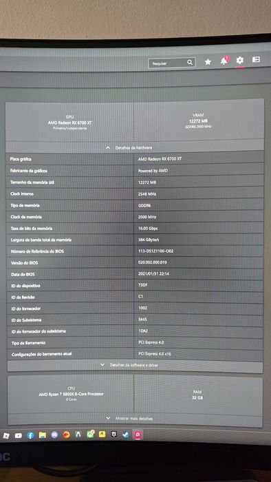 Gráfica 6700xt Saphire Nitro+