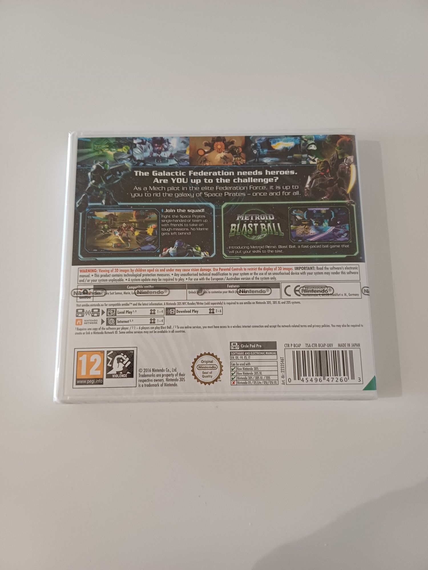 Nowa ! Metroid Prime Federation Force Nintendo 3DS oryginalna