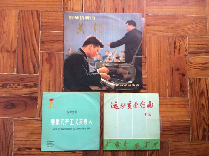 3 Discos vinil de propaganda chinesa