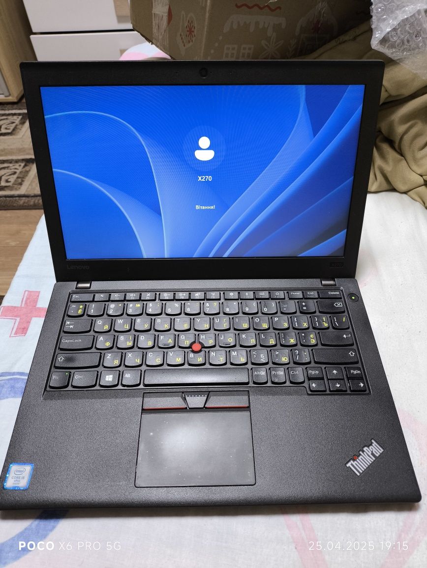 Ноутбук Lenovo ThinkPad X270 i5-6300U/16 Gb DDR4/ssd 256гб m.2/12.5"