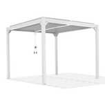Pergola Aluminiowa Biała GRINDI 3X3