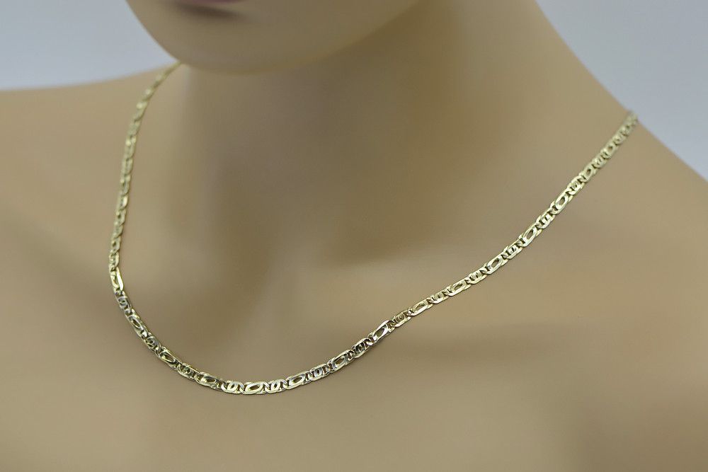 Łańcuszek z żółtego żółte 13g Tygrysie oko 14k 585 włoski cc021y