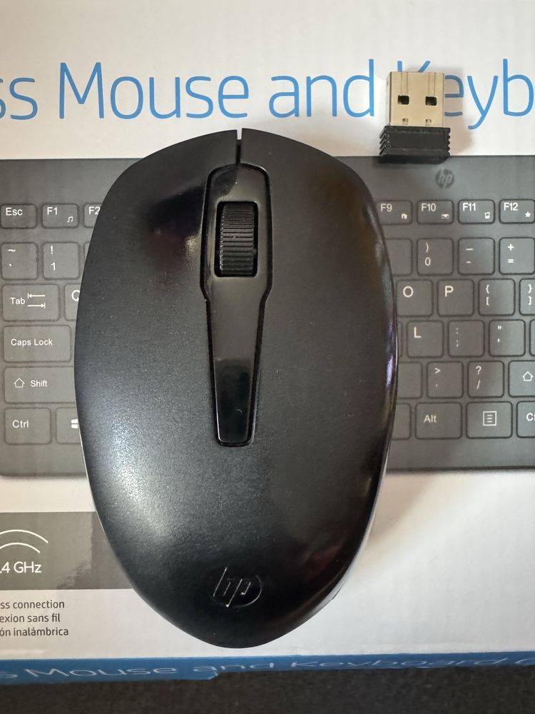 Bezprzewodowa kawiatura i mysz hp