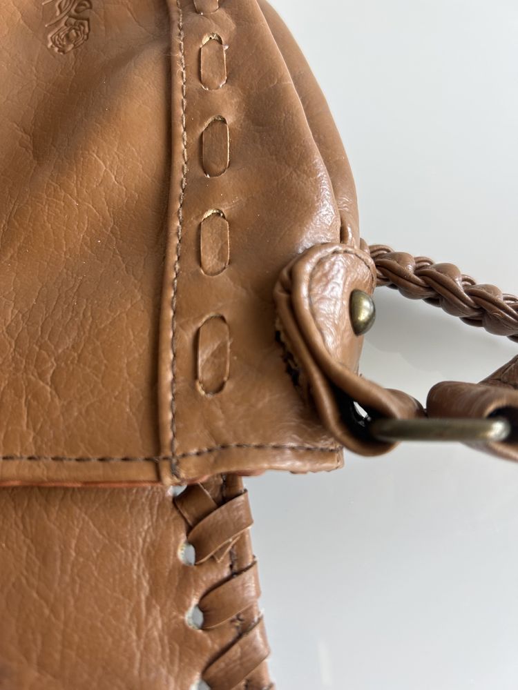 Torebka torba listonoszka na długim pasku boho vintage