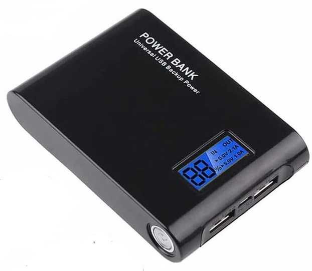 PowerBank із LCD дисплеєм 5V 2.1A/5V 1A