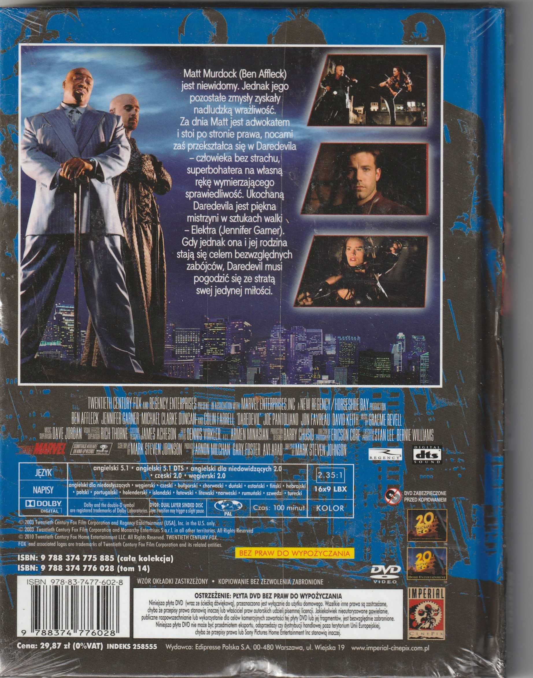 Daredevil Ben Affleck,Colin Farrell DVD