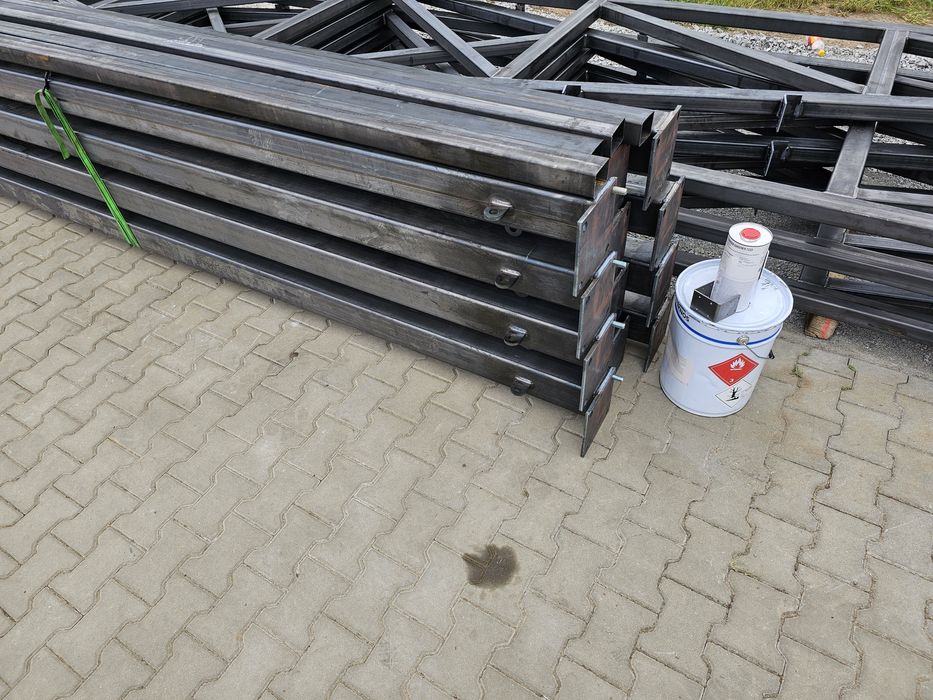 Hala magazyn garaż konstrukcja kratownica dźwigary słupy 6x20x4 laser