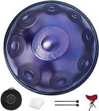 Gladfresit 432 Hz Handpan w tonacji D 9 nut 22 cale purple BĘBEN metal