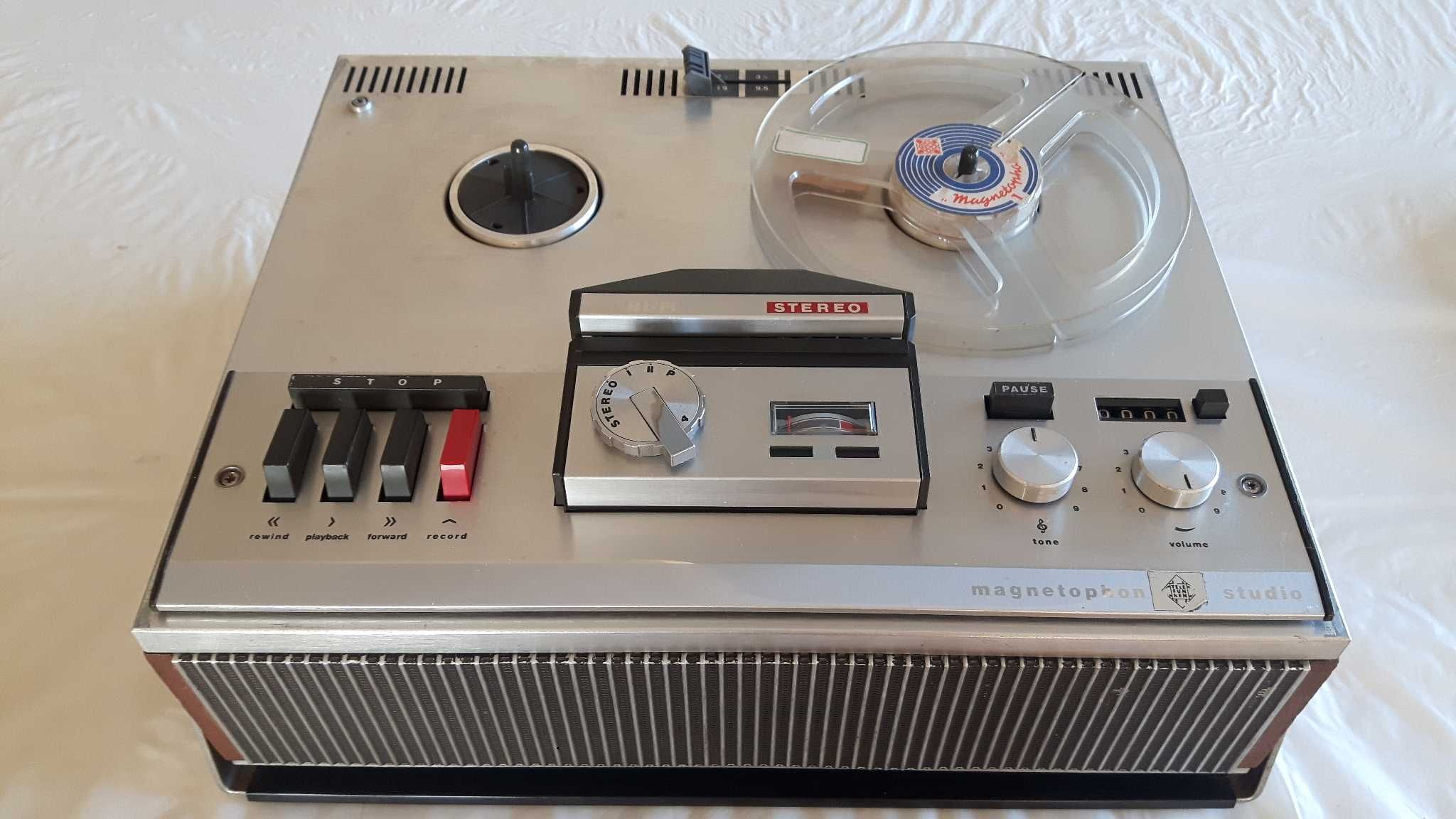 Gravador de Bobines Magnéticas Telefunken Stereo Vintage