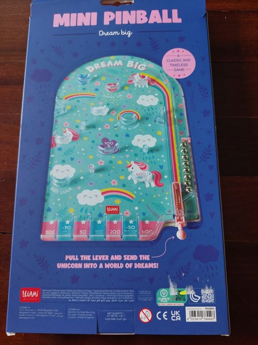 Mini pinball unicórnios novo