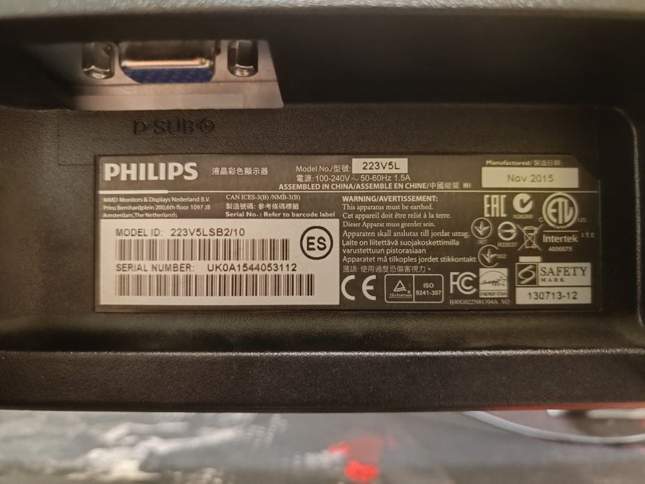 Monitor z Philips 223V5L