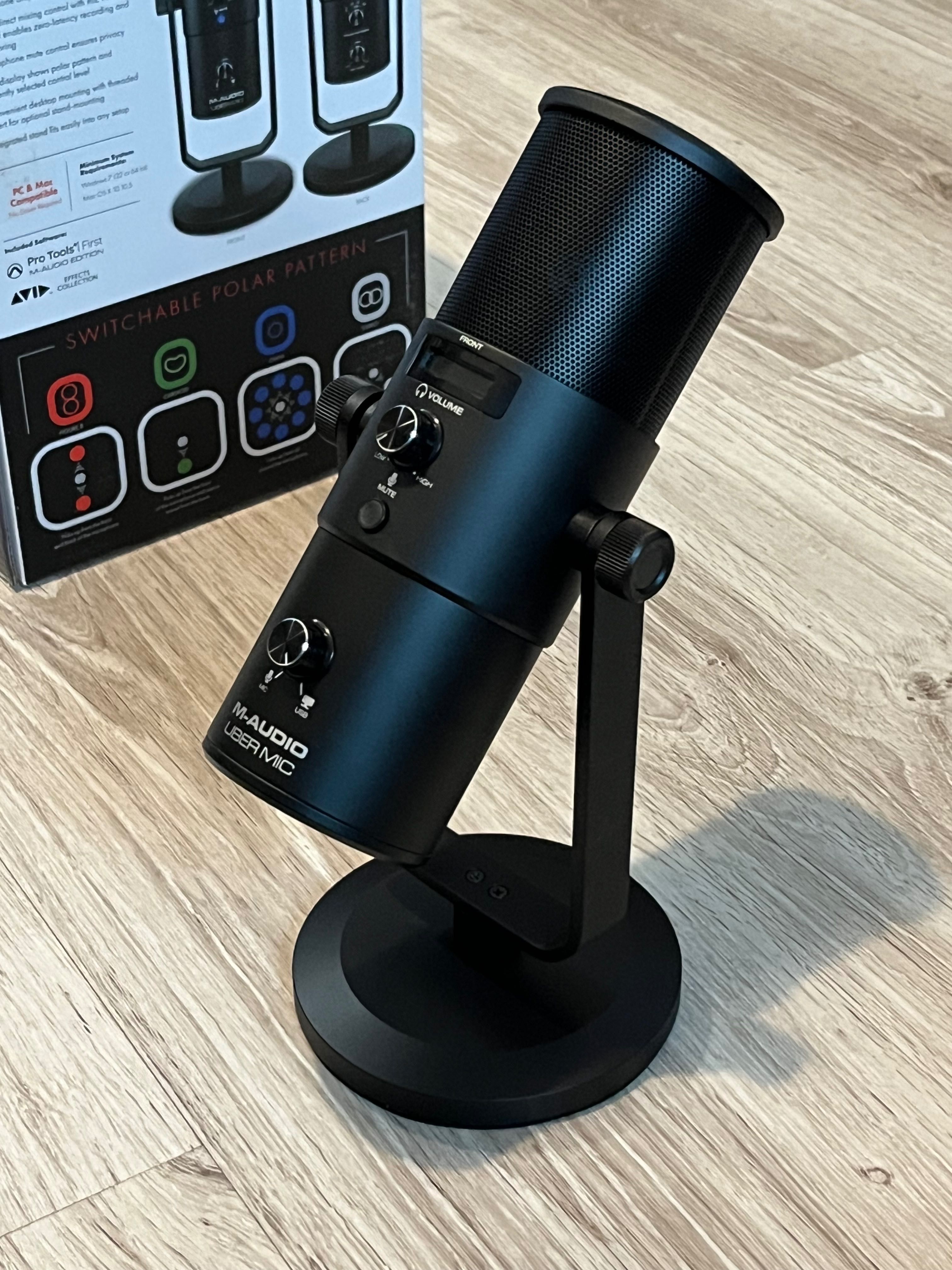 Mikrofon pojemnościowy NOWY studyjny USB M-Audio Uber Mic do komputera