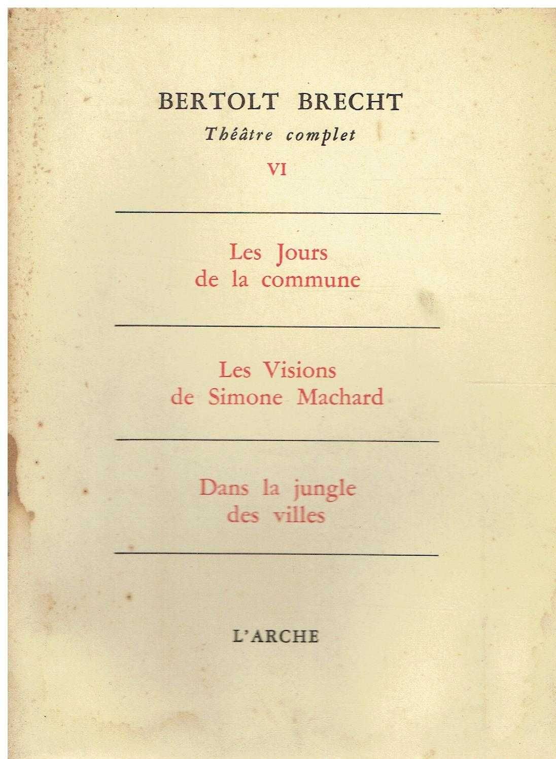 2521 - Literatura - Livros de Bertolt Brecht