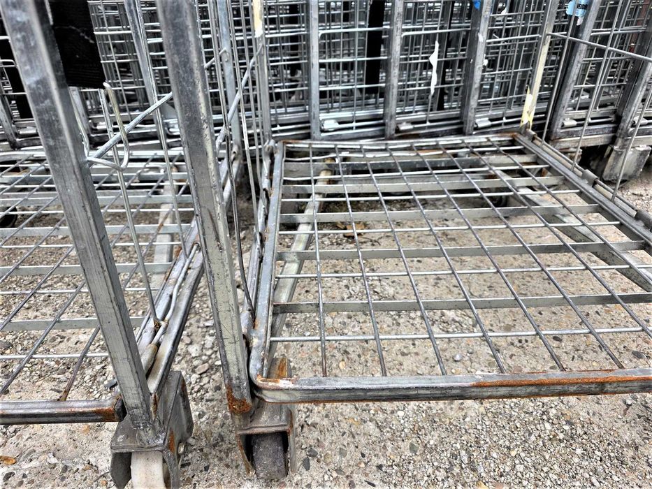 Wózek Transportowy Gniazdowy Magazynowy Kurierski Siatkowy Rolkontener