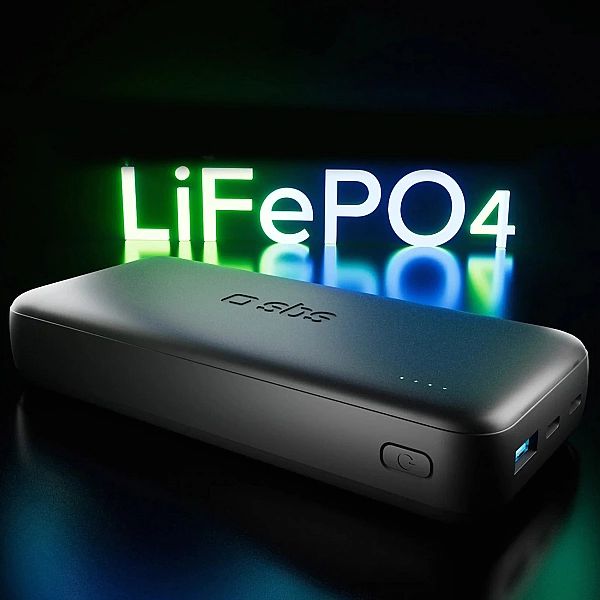 Powerbank SBS Infinity 20000mAh 10W LiFePo USB-A USB-C - czarny
