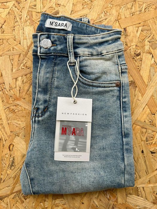 Jeansy M.Sara z wysokim stanem