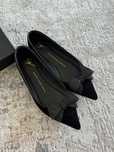 Балетки з чорного велюру giuseppe zanotti