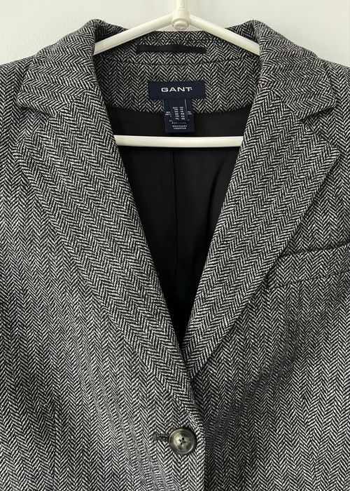 Gant wełniana tweedowa marynarka