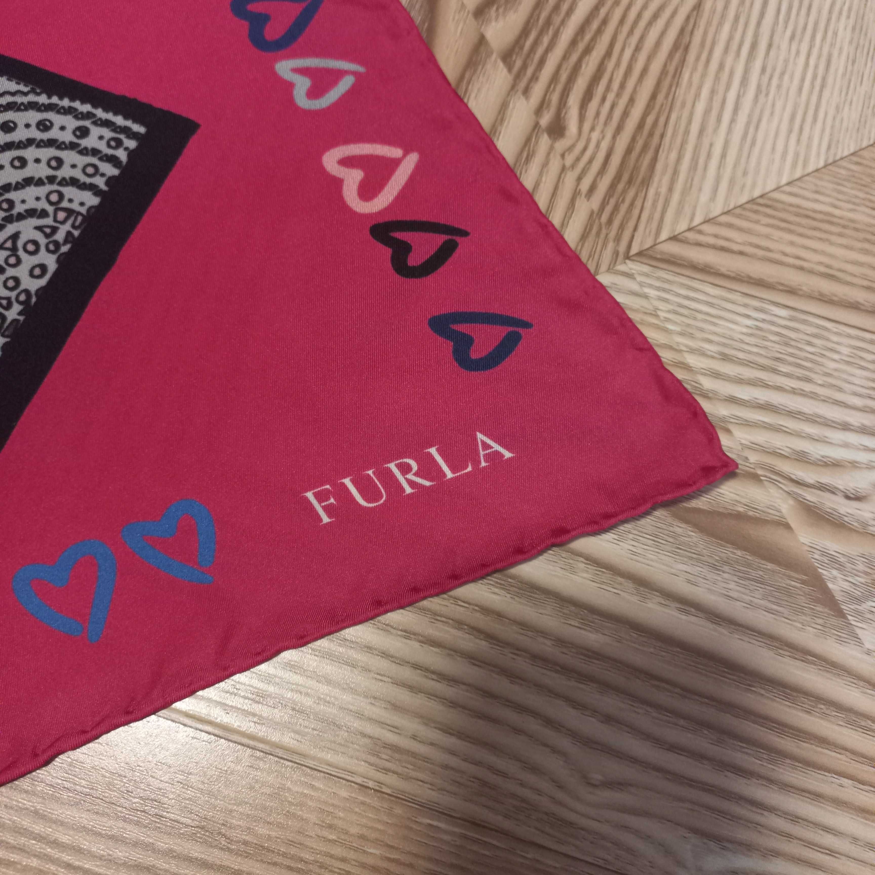 Furla! Оригінал! Шикарний шовковий платок/хустка!
