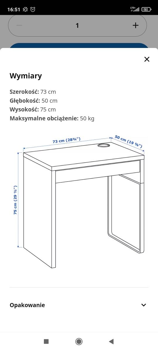 Biurko Micke Ikea