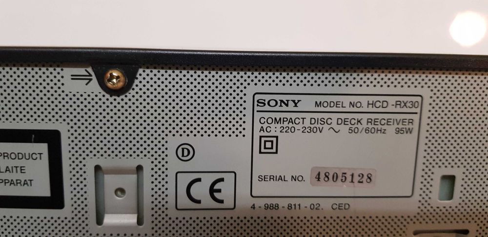Wieża sony HCD-RX30 , używana, nie w pełni sprawna