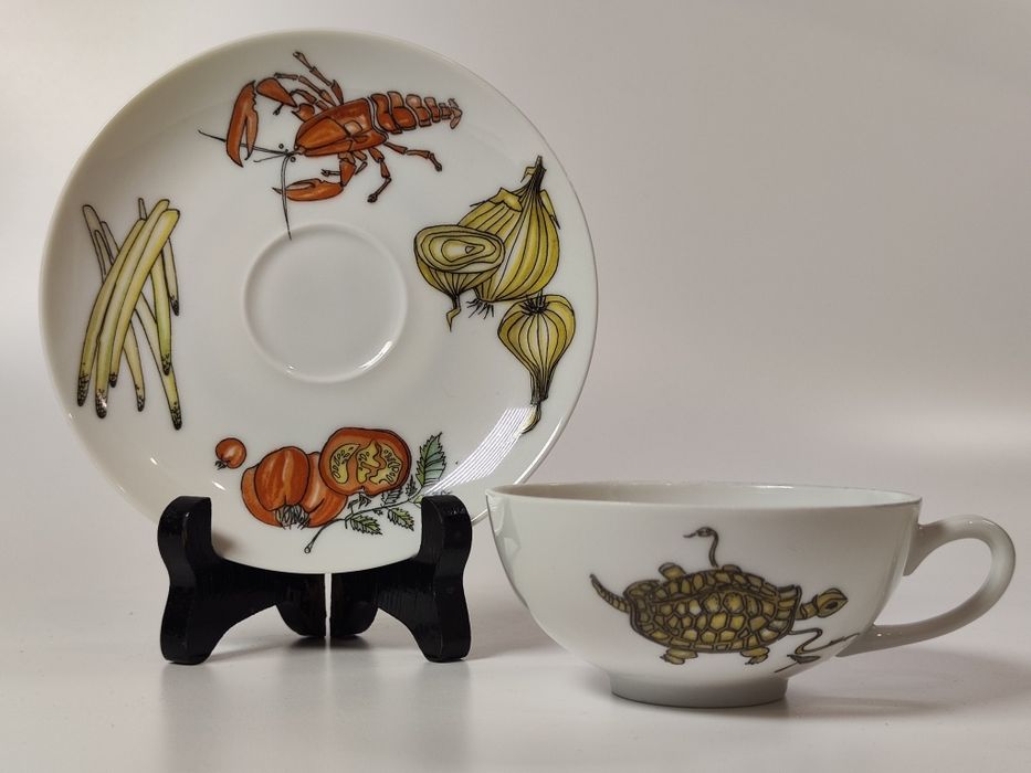 1 Duo Krautheim: rak, szparagi, cebula i pomidory, Niemcy lata 1960-70