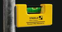 Пластиковый уровень STABILA Pocket PRO Magnetic (магнитный)