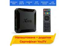 X96Q 2/16 ГБ ~ Налаштована та Сертифікат YouTV! Смарт тв приставка