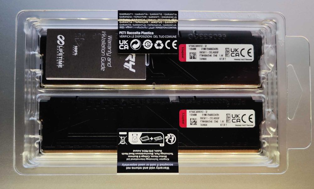 Комплект ОЗП Kingstone Fury DDR5  64Gb 2X32 6000Mhz Beast AM5 Black