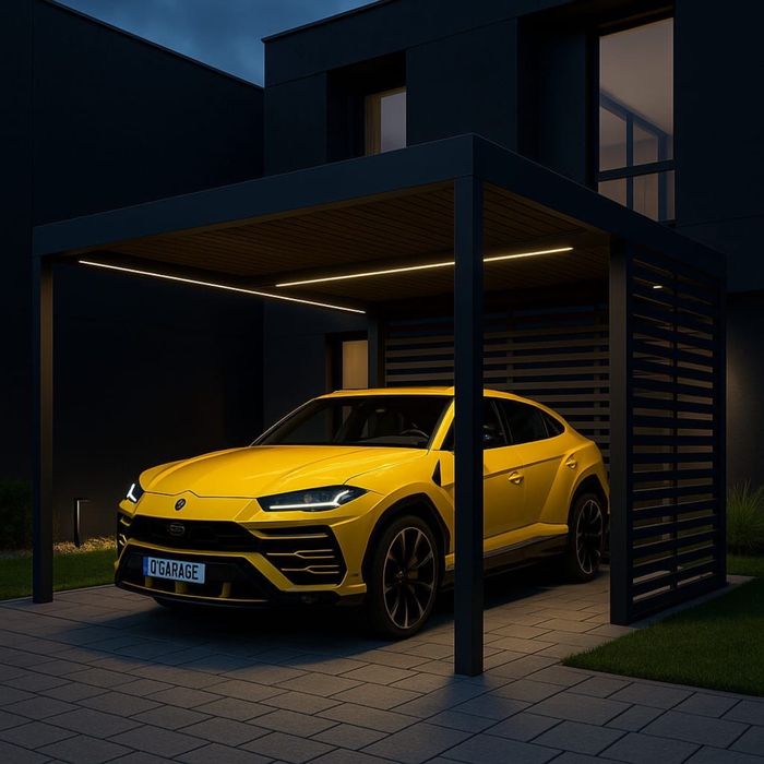 CARPORT wiata garażowa altana 2,5x5 3x5 3x6 5x6 5x7 stalowa panelowa