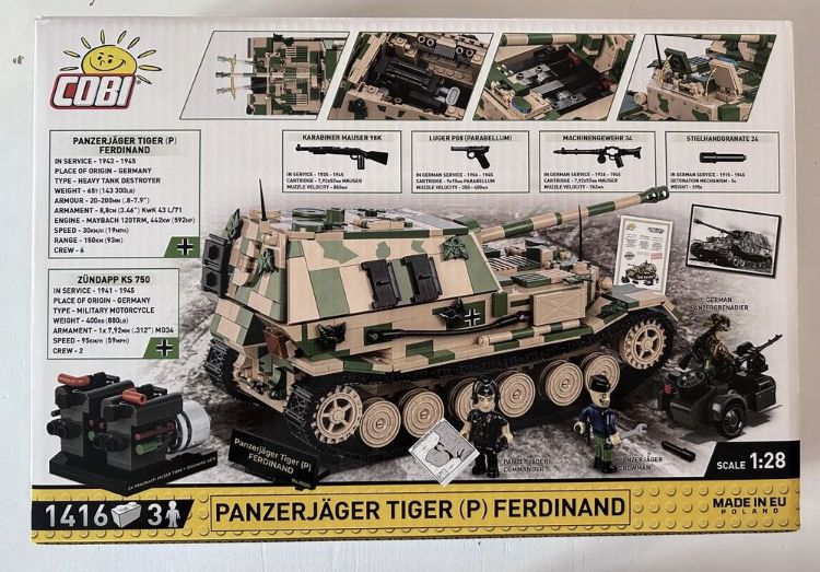 Klocki cobi 2581 czołg Ferdinand Limited Edition