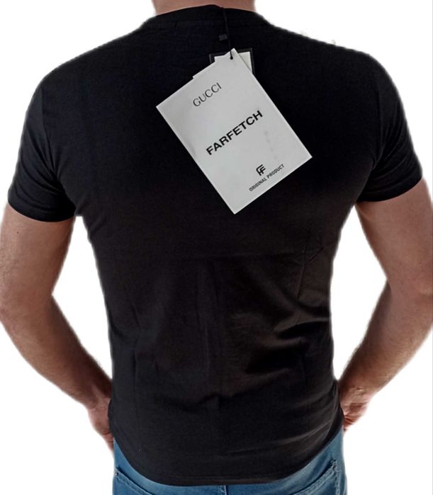 GUCCI T-shirt Koszulka Czarna ROZ.XL,