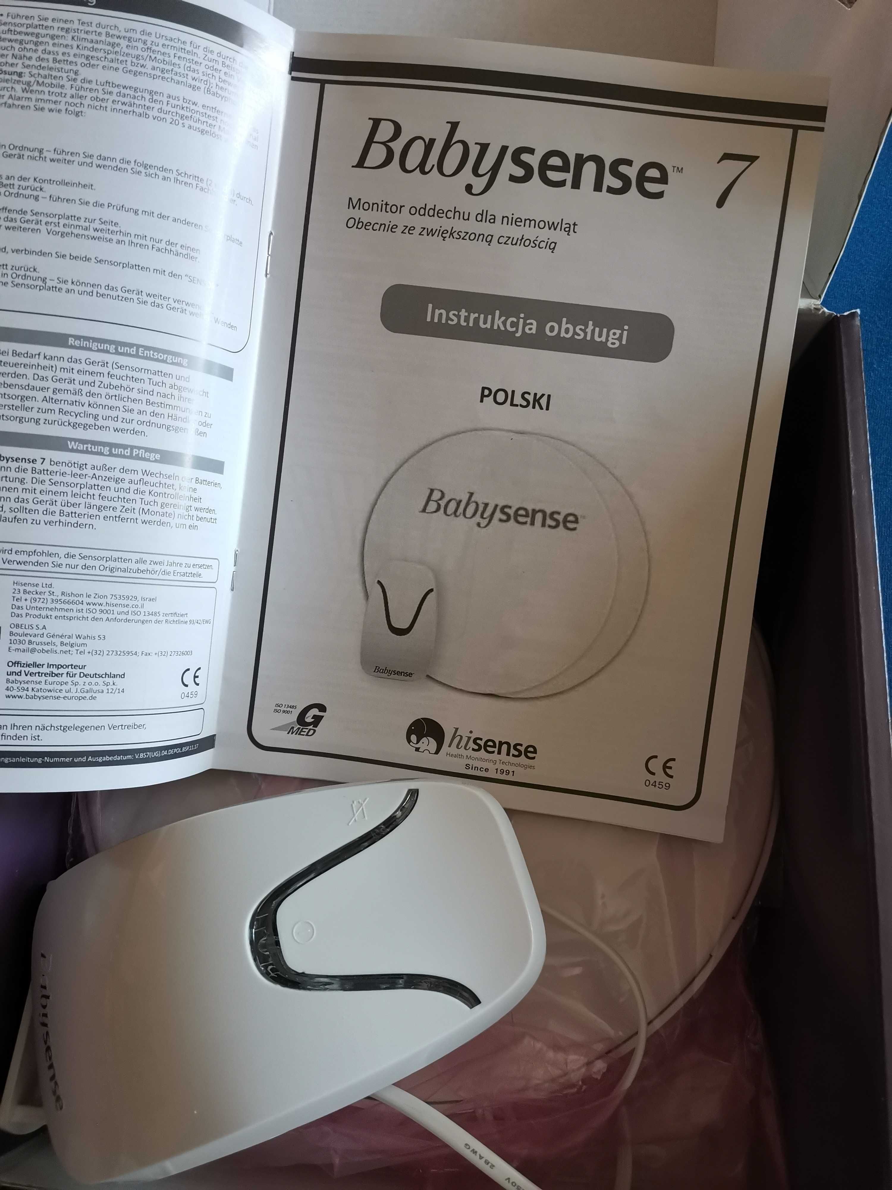 Monitor oddechu dla niemowląt babysense 7