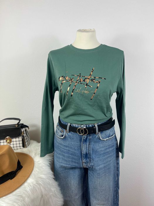 Nowa damska bluzka wiosenna cienka z napisem Motion bawełniana r L/XL