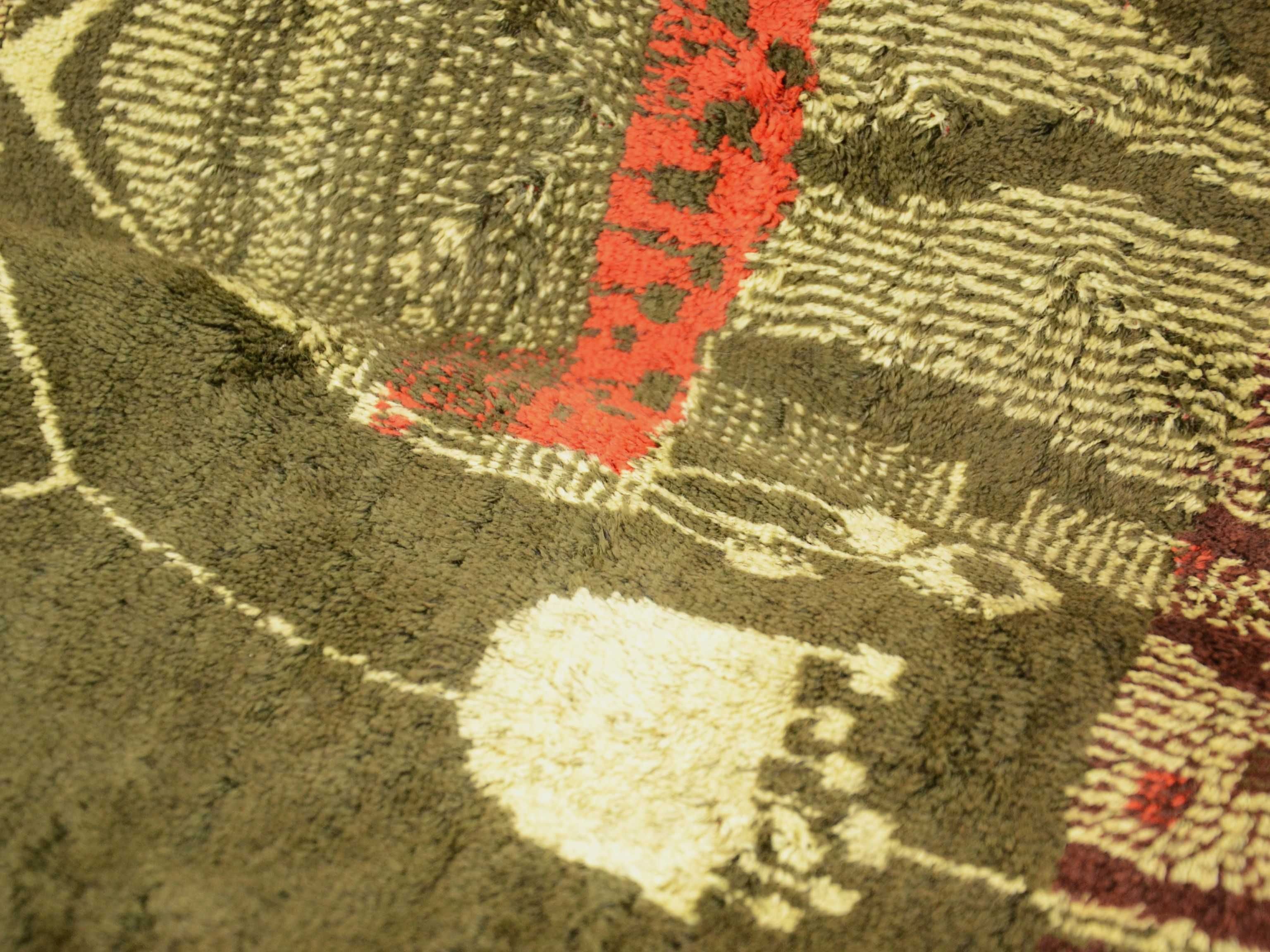 Gobelin Eriko Laszlo Pecsi Lakas Textil Vallalat Węgry lata 60te 175cm
