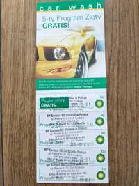 Karnet myjnia BP program złoty 5 myć