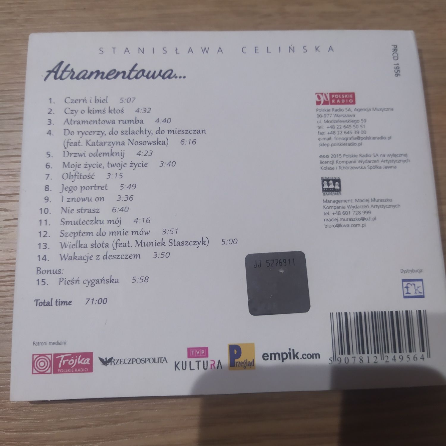 Plyta CD " Atramentowa... " Stanisława Celińska