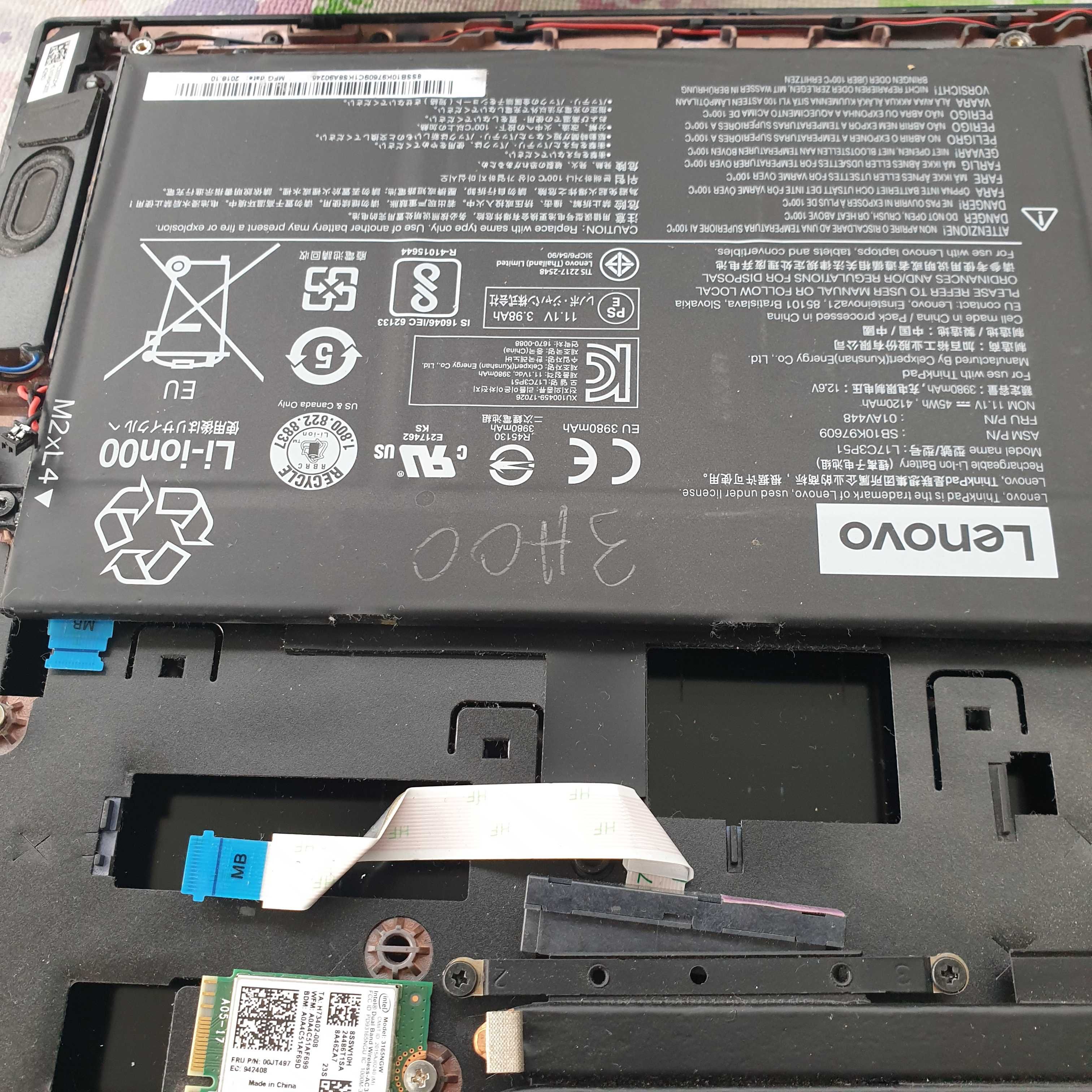 bateria lenovo E580 suporta +/- 3h00 restantes peças sob consulta