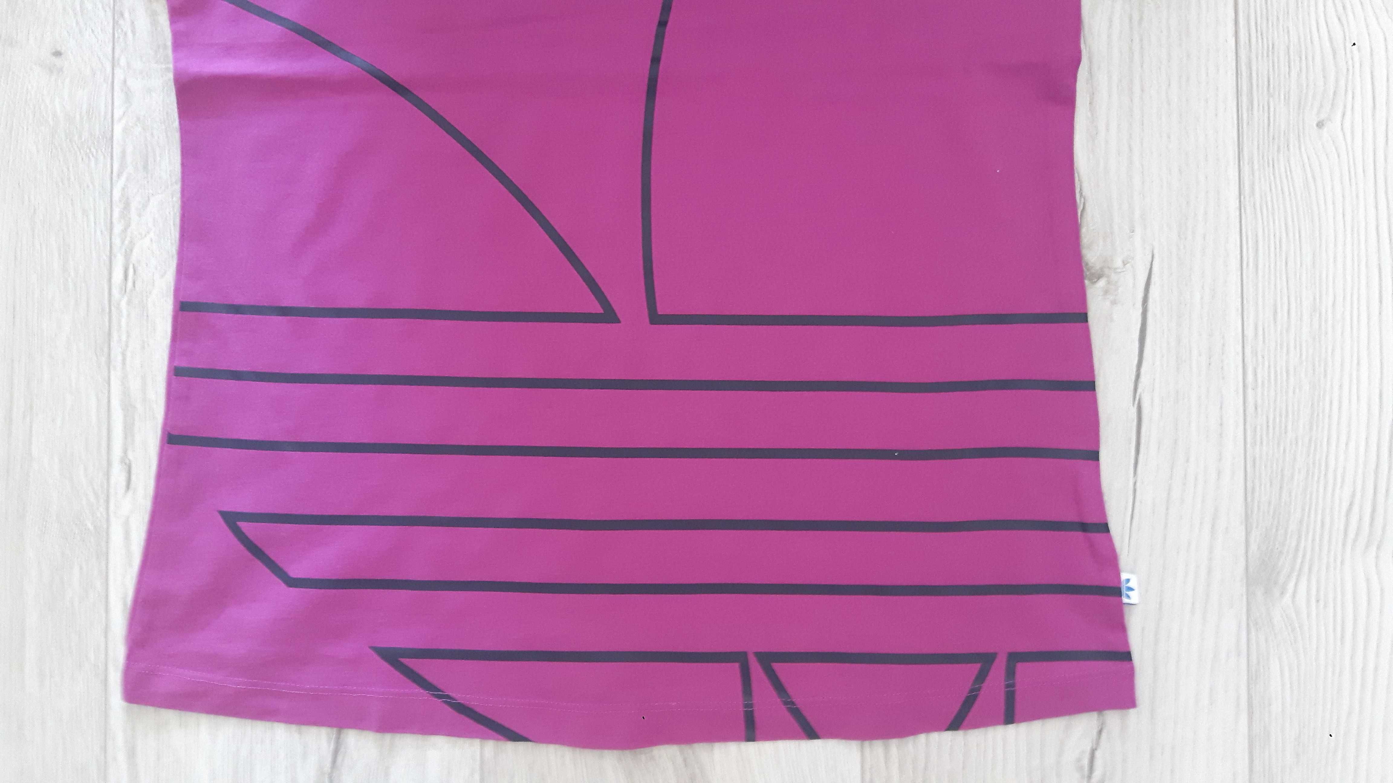 T-shirt nowy Adidas fioletowy, r. L