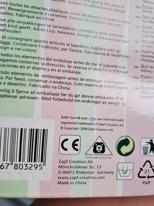 Одежда для беби борна 32 см baby born Zapf creation