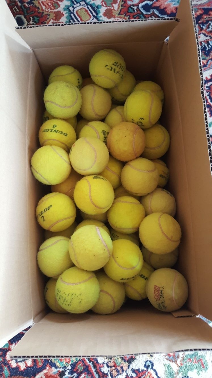 Używane piłki tenisowe 110szt (koszt z przesyłką odbiór w punk DPD