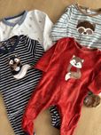 Pack 4 babygrows 0-1 mes da OBAIBI