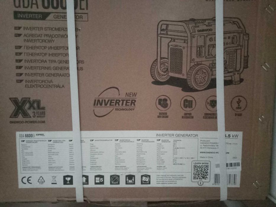 Agregat prądotwórczy inwertorowy DAEWOO GDA 6600Ei