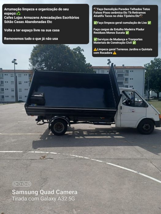 Faço cargas de Entulho Madeira Pladur sucata Mudanças Resíduos Etc